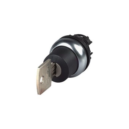 EATON 285539 Key-operated actuator, maintained, Suitable for master key systems, 3 positions, Key withdrawable: I, 0, II, Bezel: titanium