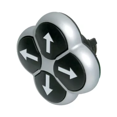 EATON 286338 4-pozíció nyomógomb, mech. reteszelt, felirattal, titan