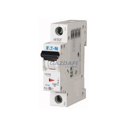 EATON 286530 Kismegszakító, 6kA 1 pólus 6A, C karakterisztika, PL6-C6/1