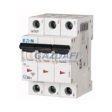 EATON 286586 Kismegszakító, 6kA 3 pólus 6A, B karakterisztika, PL6-B6/3