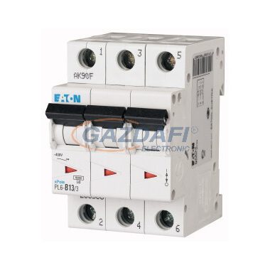 EATON 286600 Kismegszakító, 6kA 3 pólus 13A, C karakterisztika, PL6-C13/3