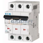 EATON 286609 Kismegszakító, 6kA 3 pólus 4A, D karakterisztika, PL6-D4/3