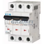 EATON 286611 Kismegszakító, 6kA 3 pólus 10A, D karakterisztika, PL6-D10/3