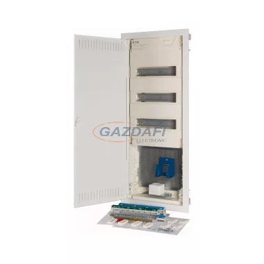 EATON 302443 Üreges falba kiselosztó, IP30, HIBRID 3sor, csavaros sk., lapos ajtó