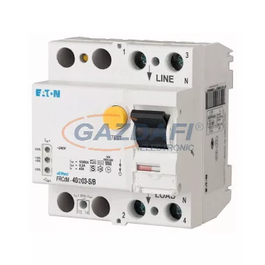 EATON 302636 Áram-védőkapcsoló 10kA 2 pólus, 300mA (Fi-relé) EATON 302636 Áram-védőkapcsoló 10kA 2 pólus, 300mA (Fi-relé)