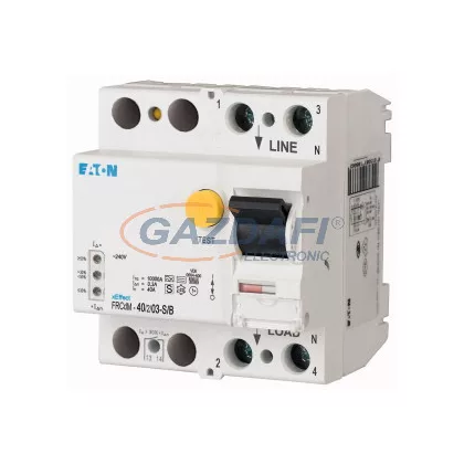 EATON 302636 Áram-védőkapcsoló 10kA 2 pólus, 300mA (Fi-relé) EATON 302636 Áram-védőkapcsoló 10kA 2 pólus, 300mA (Fi-relé)