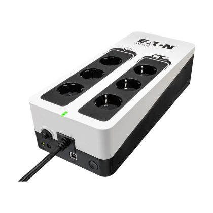   EATON 3S550D UPS 3S, 1/1fázisú, 550VA/330W, kim.aljzatok DIN (Schuko) 3x bizt.mentés + 3x túlfeszültségvédő, USB