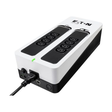 EATON 3S550I UPS 3S, 1/1fázisú, 550VA/330W, kim.aljzatok IEC C13 4x bizt.mentés + 4x túlfeszültségvédő, USB