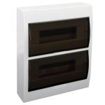   Cutie de distribuție pe perete TRACON EDFK-12-2 , cu ușă de fumurie, cu șină N / PE