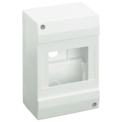 TRACON EDFK-4/1AN Falon kívüli elosztódoboz, ajtó nélkül 1×4 modul, IP40, (H×W×D=130×82×62