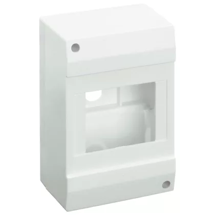 TRACON EDFK-4/1AN Falon kívüli elosztódoboz, ajtó nélkül 1×4 modul, IP40, (H×W×D=130×82×62mm) TRACON EDFK-4/1AN Falon kívüli elosztódoboz, ajtó nélkül 1×4 modul, IP40, (H×W×D=130×82×62mm)