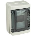   Cutie distribuție aplicat TRACON EDFKIP65-4-1 cu ușă transparentă, șină N / PE