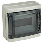   Cutie distribuție PT TRACON EDFKIP65-8-1, cu ușă transparentă, șină N / PE