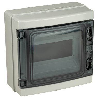 Cutie distribuție PT TRACON EDFKIP65-8-1, cu ușă transparentă, șină N / PE