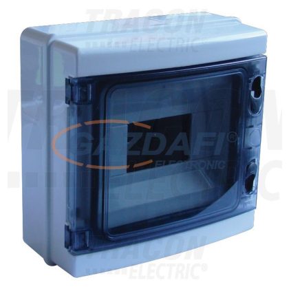   Cutie distribuție PT TRACON EDFKIP65-8_1 cu ușă transparentă, N / PE, 1 × 8 mod, H × W × D = 210 × 215 × 100mm, IP65, 660V AC