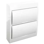   Cutie distribuție PT TRACON EDFKN-12-2, cu ușă albă, șină N / PE