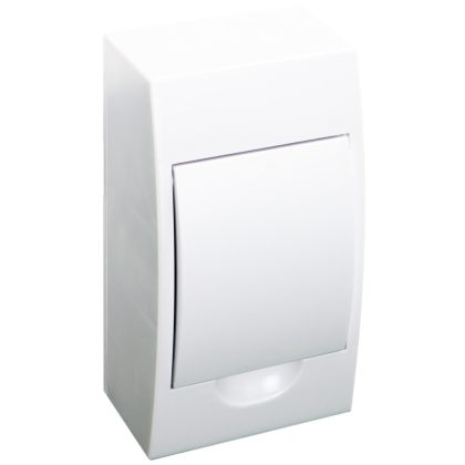 TRACON EDFKN-4/1 Falon kívüli elosztódoboz, fehér ajtóval, N/PE sínnel 1×4 modul, IP40, (H