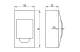 TRACON EDFKN-6/1 Falon kívüli elosztódoboz, fehér ajtóval, N/PE sínnel 1×6 modul, IP02, (H - 3