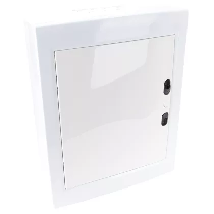   TRACON EDFKSN-12/2 Falon kívüli elosztódoboz, fehér-sík ajtóval, NPE nélkül 2×12 (24) modul, IP40, (H×W×D=415×330×100mm)