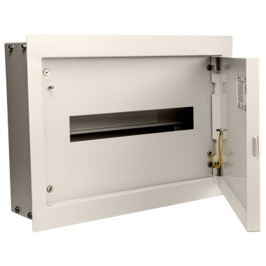 TRACON EDSF-16/1 Fém elosztódoboz süllyesztett, maszkos, fehér 1×16 mod, H×W×D=326×464×115