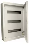 TRACON EDSF-16/3 Fém elosztódoboz süllyesztett, maszkos, fehér 3×16 mod, H×W×D=626×464×115mm, IP42, RAL1013