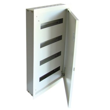 TRACON EDSF-16/4 Fém elosztódoboz süllyesztett, maszkos, fehér 4×16 mod, H×W×D=776×464×115mm, IP42, RAL1013