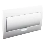   TRACON EDSN-18-1 Cutie de distribuție încastrată cu ușă albă, șină N / PE