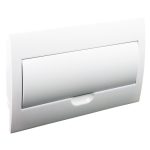 TRACON EDSN-18/1 Süllyesztett elosztódoboz, fehér ajtóval, N/PE sínnel 1×18 modul, IP40, (