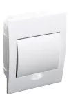 TRACON EDSN-6/1 Süllyesztett elosztódoboz, fehér ajtóval, N/PE sínnel 1×6 modul, IP40, (H×W×D=200×150×66mm)
