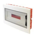   TRACON EDSS-18-1 Cutie de distribuție încastrată cu ușă plină fumurie