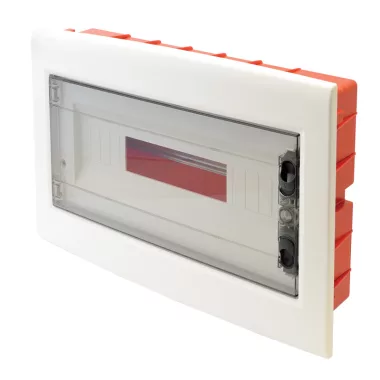 TRACON EDSS-18-1 Cutie de distribuție încastrată cu ușă plină fumurie