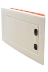 TRACON EDSSN-12/1 Süllyesztett elosztódoboz, fehér-sík ajtóval, NPE nélkül 1×12 (12) modul, IP40, (H×W×D=240×305×80mm)