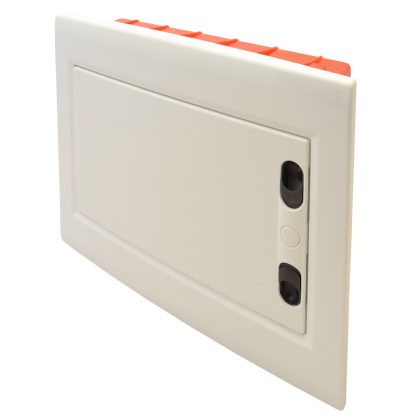 TRACON EDSSN-12/1 Süllyesztett elosztódoboz, fehér-sík ajtóval, NPE nélkül 1×12 (12) modul