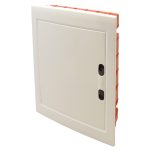 TRACON EDSSN-12/2 Süllyesztett elosztódoboz, fehér-sík ajtóval, NPE nélkül 2×12 (24) modul
