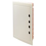 TRACON EDSSN-12/3 Süllyesztett elosztódoboz, fehér-sík ajtóval, NPE nélkül 3×12 (36) modul