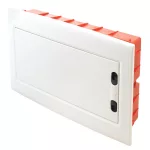   TRACON EDSSN-18/1 Süllyesztett elosztódoboz, fehér-sík ajtóval, NPE nélkül 1×18 (18) modul, IP40, (H×W×D=270×440×85mm)