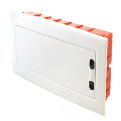   TRACON EDSSN-18-1 Cutie de distribuție încastrată cu ușă albă și plată