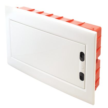 TRACON EDSSN-18/1 Süllyesztett elosztódoboz, fehér-sík ajtóval, NPE nélkül 1×18 (18) modul