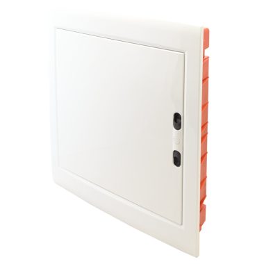 TRACON EDSSN-18-2 Cutie de distribuție încastrată cu ușă albă și plată