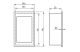 TRACON EDSSN-18-3 Cutie de distribuție încastrată cu ușă albă și plată