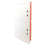 TRACON EDSSN-18/4 Süllyesztett elosztódoboz, fehér-sík ajtóval, NPE nélkül 4×18 (72) modul