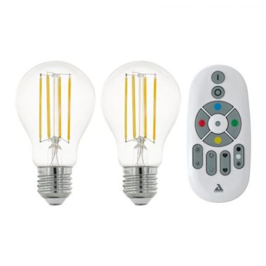 EGLO 12255 2X LEDfényforrás-ZIG-E27-A60 6W4000Kátl+1távir