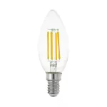   EGLO 12541 LED fényforrás E14 C35 6W 2700K 806Lm átlátszó