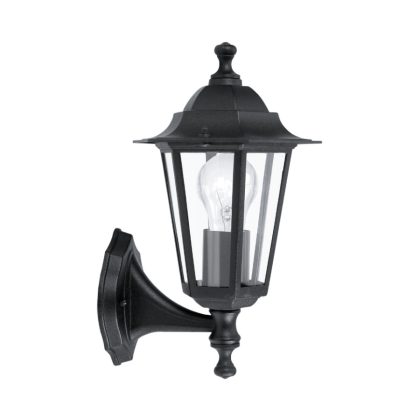 EGLO 22468 Kült.fali fel E27 1x60W fekete Laterna4
