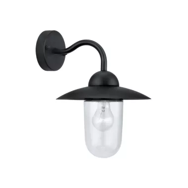 EGLO 30155 Kültéri fali E27 1x60W fekete Milton