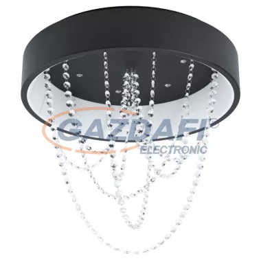 EGLO 30762 LED mennyezeti lámpa 4000K 2500Lm 28, 5x28, 5cm IP44 fekete Fueva5