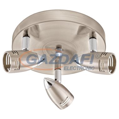 EGLO 32841 Kerek mennyezeti lámpa 3xGU10 mattnikkel/króm Magnum