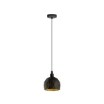 EGLO 33345 függeszték E14 40W fekete/arany Roccaforte