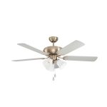   EGLO 35077 LasPalmas Mennyezeti ventilátoros lámpa 3x40W d=1320mm Ma=474mm matt nikkel / opál A++ - E