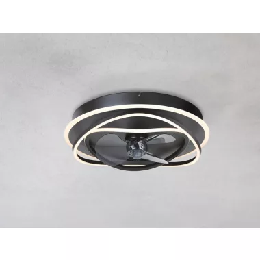 EGLO 35146 LED-CCT mennyezeti ventilátoros lámpa Namori 4X9W 4400lm 2700-6500K 3 fokozat fekete